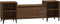 vidaXL - Tv-meubel - 160x35x55 - cm - bewerkt - hout - bruin - eikenkleur
