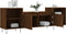 vidaXL - Tv-meubel - 160x35x55 - cm - bewerkt - hout - bruin - eikenkleur