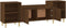 vidaXL - Tv-meubel - 160x35x55 - cm - bewerkt - hout - bruin - eikenkleur