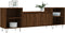 vidaXL - Tv-meubel - 160x35x55 - cm - bewerkt - hout - bruin - eikenkleur