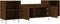 vidaXL - Tv-meubel - 160x35x55 - cm - bewerkt - hout - bruin - eikenkleur