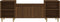 vidaXL - Tv-meubel - 160x35x55 - cm - bewerkt - hout - bruin - eikenkleur