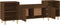 vidaXL - Tv-meubel - 160x35x55 - cm - bewerkt - hout - bruin - eikenkleur