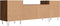 vidaXL - Tv-meubel - 160x35x55 - cm - bewerkt - hout - bruin - eikenkleur