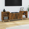 vidaXL - Tv-meubel - 160x35x55 - cm - bewerkt - hout - gerookt - eikenkleurig