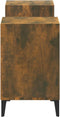 vidaXL - Tv-meubel - 160x35x55 - cm - bewerkt - hout - gerookt - eikenkleurig