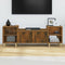 vidaXL - Tv-meubel - 160x35x55 - cm - bewerkt - hout - gerookt - eikenkleurig