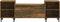 vidaXL - Tv-meubel - 160x35x55 - cm - bewerkt - hout - gerookt - eikenkleurig