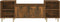 vidaXL - Tv-meubel - 160x35x55 - cm - bewerkt - hout - gerookt - eikenkleurig