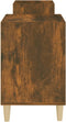 vidaXL - Tv-meubel - 160x35x55 - cm - bewerkt - hout - gerookt - eikenkleurig