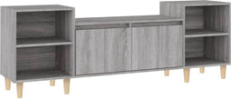 vidaXL - Tv-meubel - 160x35x55 - cm - bewerkt - hout - grijs - sonoma - eikenkleurig