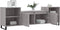 vidaXL - Tv-meubel - 160x35x55 - cm - bewerkt - hout - grijs - sonoma - eikenkleurig