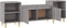 vidaXL - Tv-meubel - 160x35x55 - cm - bewerkt - hout - grijs - sonoma - eikenkleurig
