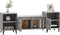 vidaXL - Tv-meubel - 160x35x55 - cm - bewerkt - hout - grijs - sonoma - eikenkleurig