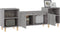 vidaXL - Tv-meubel - 160x35x55 - cm - bewerkt - hout - grijs - sonoma - eikenkleurig