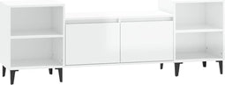 vidaXL - Tv-meubel - 160x35x55 - cm - bewerkt - hout - hoogglans - wit