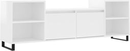 vidaXL - Tv-meubel - 160x35x55 - cm - bewerkt - hout - hoogglans - wit