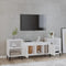 vidaXL - Tv-meubel - 160x35x55 - cm - bewerkt - hout - hoogglans - wit