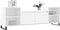 vidaXL - Tv-meubel - 160x35x55 - cm - bewerkt - hout - hoogglans - wit