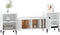 vidaXL - Tv-meubel - 160x35x55 - cm - bewerkt - hout - hoogglans - wit