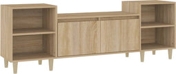 vidaXL - Tv-meubel - 160x35x55 - cm - bewerkt - hout - sonoma - eikenkleurig