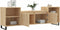 vidaXL - Tv-meubel - 160x35x55 - cm - bewerkt - hout - sonoma - eikenkleurig