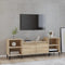 vidaXL - Tv-meubel - 160x35x55 - cm - bewerkt - hout - sonoma - eikenkleurig