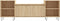 vidaXL - Tv-meubel - 160x35x55 - cm - bewerkt - hout - sonoma - eikenkleurig
