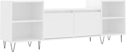 vidaXL - Tv-meubel - 160x35x55 - cm - bewerkt - hout - wit