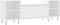 vidaXL - Tv-meubel - 160x35x55 - cm - bewerkt - hout - wit