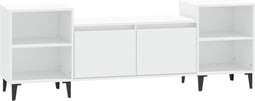 vidaXL - Tv-meubel - 160x35x55 - cm - bewerkt - hout - wit