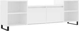 vidaXL - Tv-meubel - 160x35x55 - cm - bewerkt - hout - wit