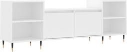 vidaXL - Tv-meubel - 160x35x55 - cm - bewerkt - hout - wit