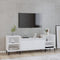 vidaXL - Tv-meubel - 160x35x55 - cm - bewerkt - hout - wit