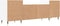vidaXL - Tv-meubel - 160x35x55 - cm - bewerkt - hout - wit
