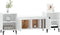 vidaXL - Tv-meubel - 160x35x55 - cm - bewerkt - hout - wit