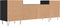vidaXL - Tv-meubel - 160x35x55 - cm - bewerkt - hout - zwart