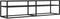 vidaXL - Tv-meubel - 160x40x40,5 - gehard - glas - zwart