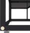 vidaXL - Tv-meubel - 160x40x40,5 - gehard - glas - zwart