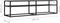 vidaXL - Tv-meubel - 160x40x40,5 - gehard - glas - zwart