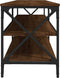 vidaXL - Tv-meubel - 160x40x50 - cm - bewerkt - hout - bruin - eikenkleur