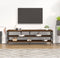 vidaXL - Tv-meubel - 160x40x50 - cm - bewerkt - hout - bruin - eikenkleur