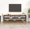 vidaXL - Tv-meubel - 160x40x50 - cm - bewerkt - hout - gerookt - eikenkleurig