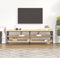 vidaXL - Tv-meubel - 160x40x50 - cm - bewerkt - hout - sonoma - eikenkleurig