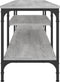 vidaXL - Tv-meubel - 161x35x45 - cm - bewerkt - hout - en - ijzer - grijs - sonoma - eiken