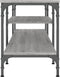 vidaXL - Tv-meubel - 161x35x45 - cm - bewerkt - hout - en - ijzer - grijs - sonoma - eiken