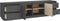 vidaXL - Tv-meubel - 176x37x47,5 - cm - massief - grenenhout - grijs