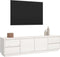 vidaXL - Tv-meubel - 176x37x47,5 - cm - massief - grenenhout - wit
