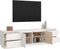 vidaXL - Tv-meubel - 176x37x47,5 - cm - massief - grenenhout - wit