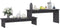 vidaXL - Tv-meubel - 180x30x43 - cm - bewerkt - hout - grijs